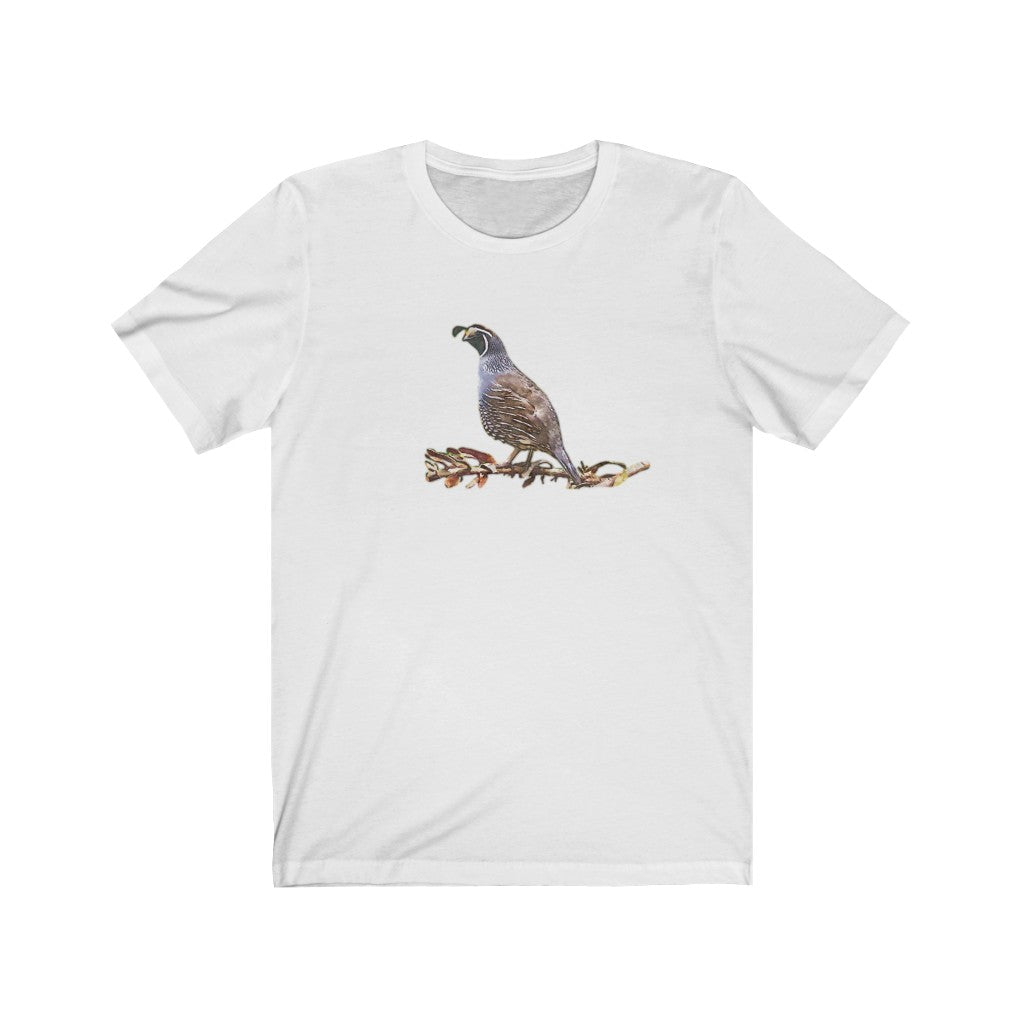 Quail on a Branch Short Sleeve Tee