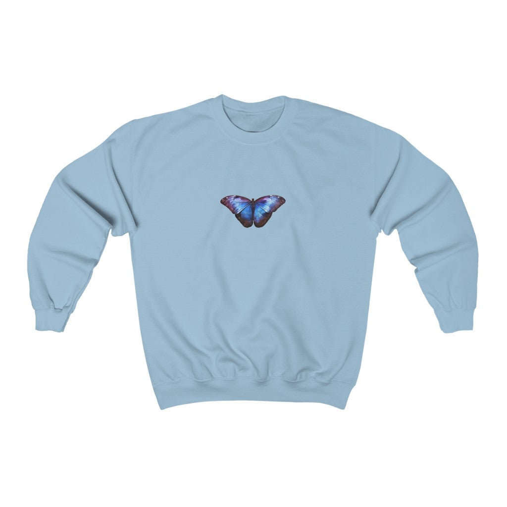 Sapphire Butterfly Crewneck Sweatshirt