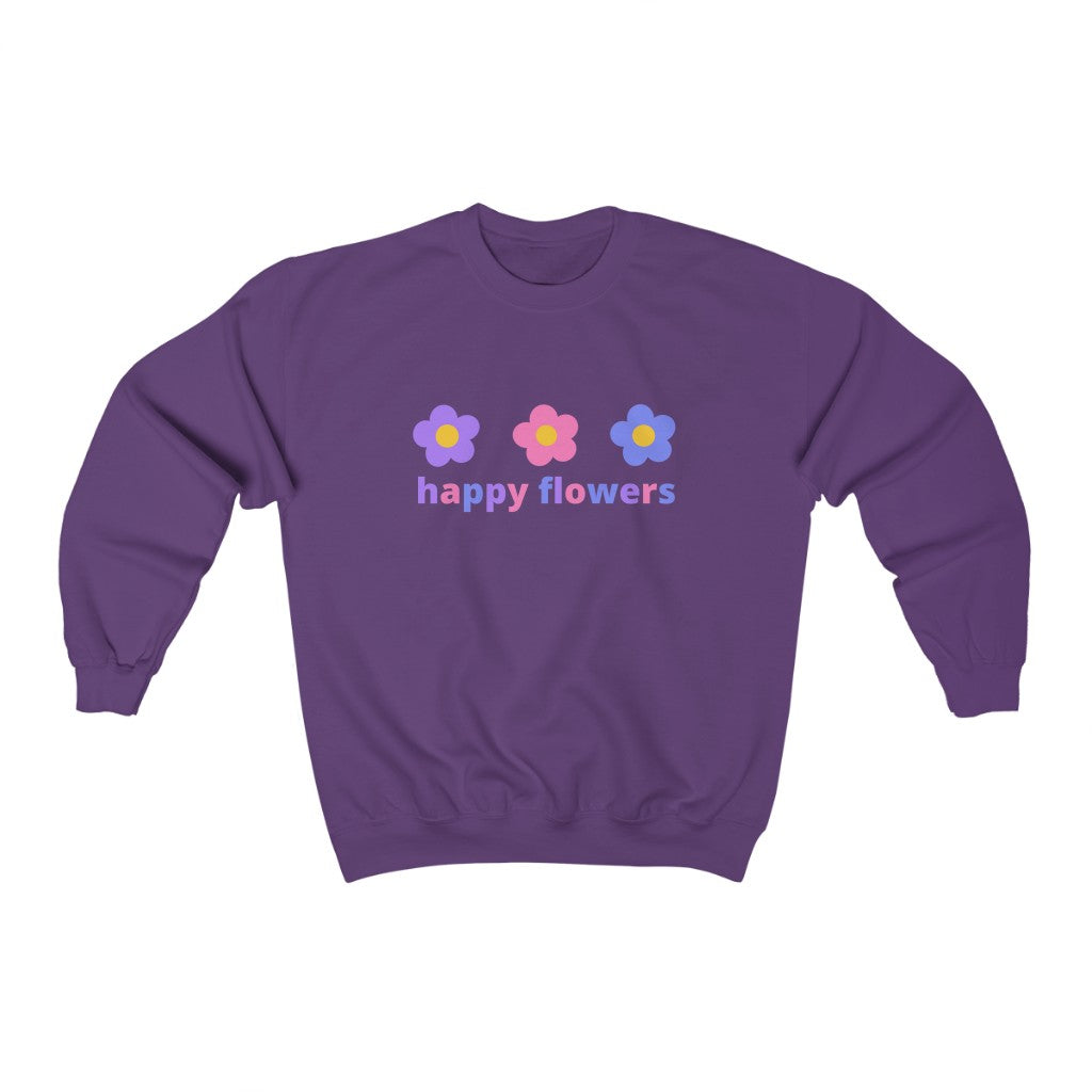 Happy Flowers Crewneck Sweatshirt