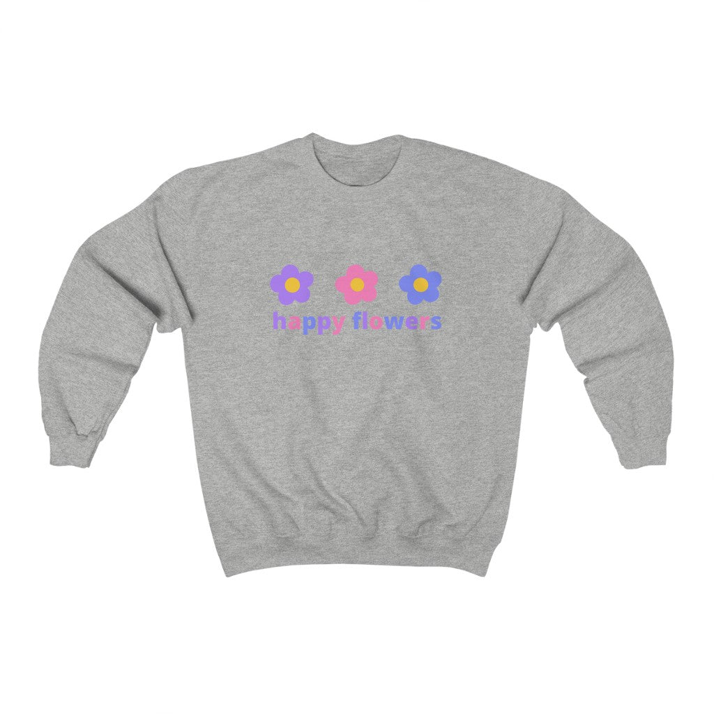 Happy Flowers Crewneck Sweatshirt