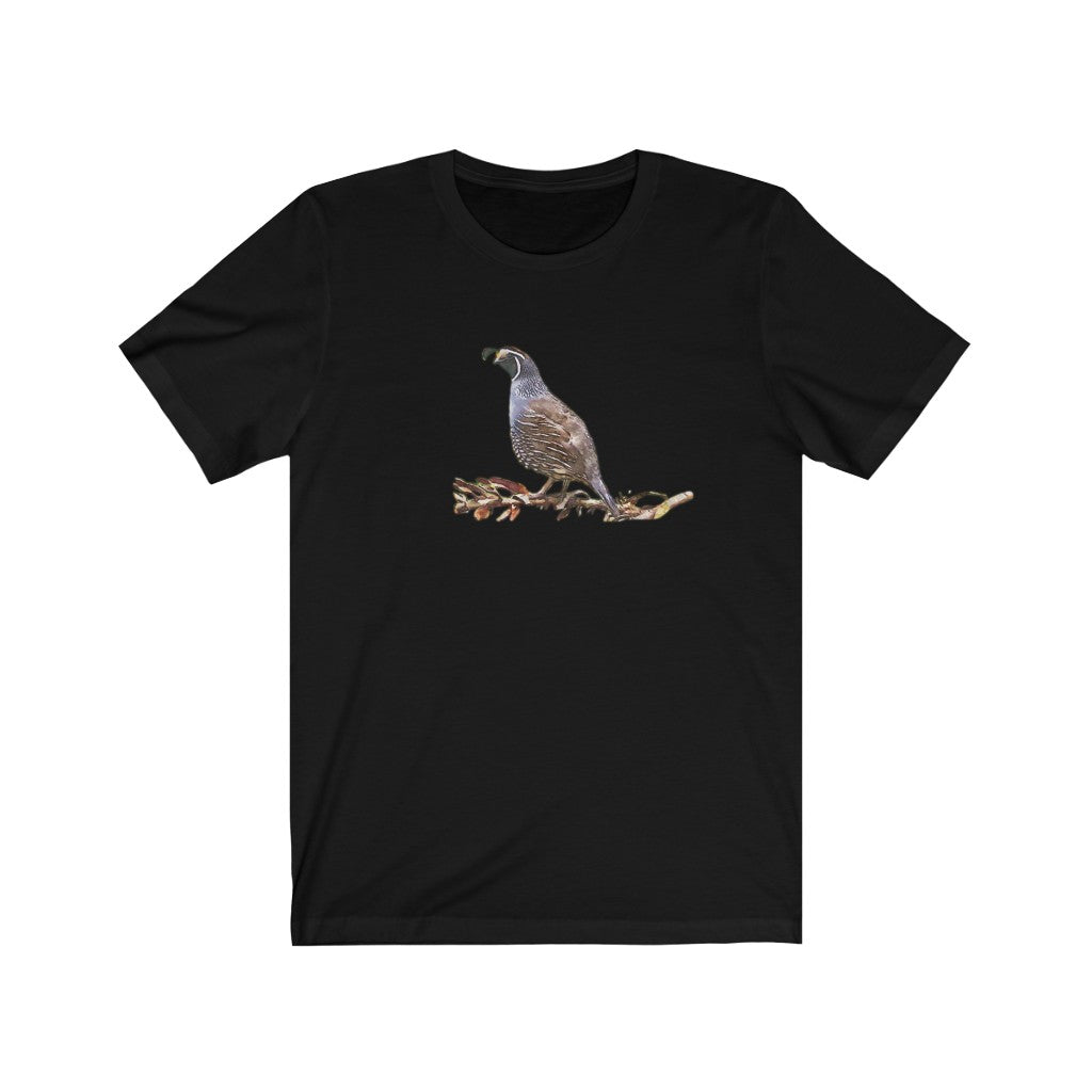 Quail on a Branch Short Sleeve Tee