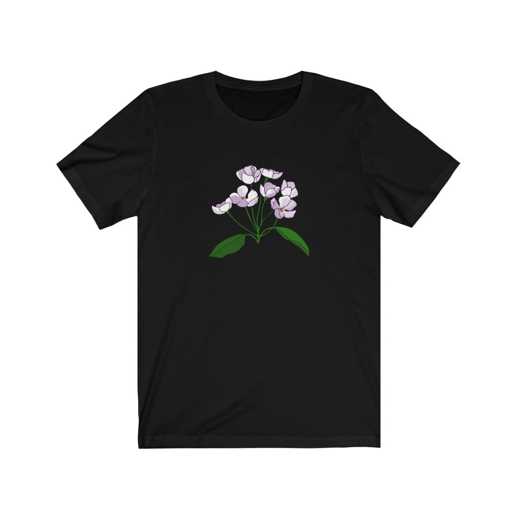 White Flower Patch Short Sleeve Tee