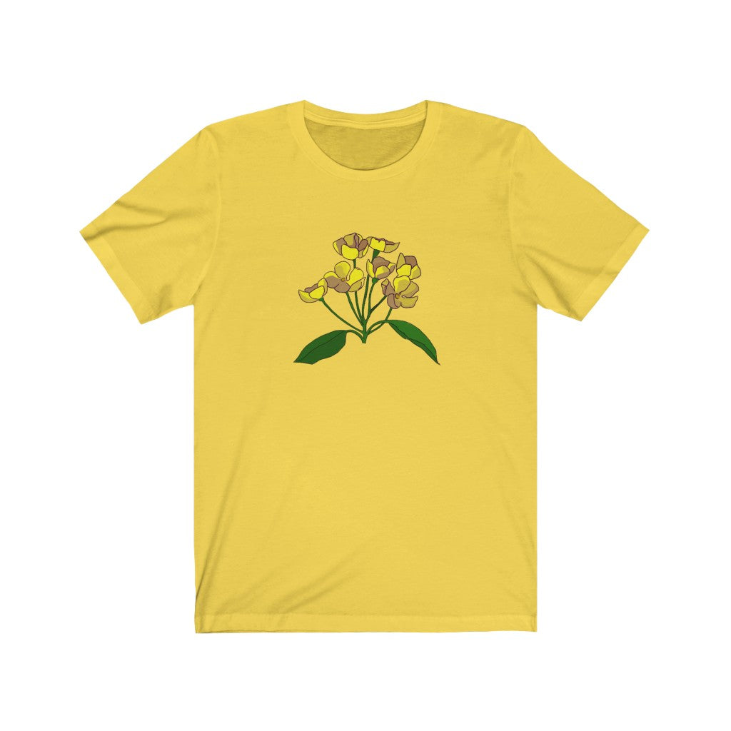 Yellow Flower Patch Short Sleeve Tee