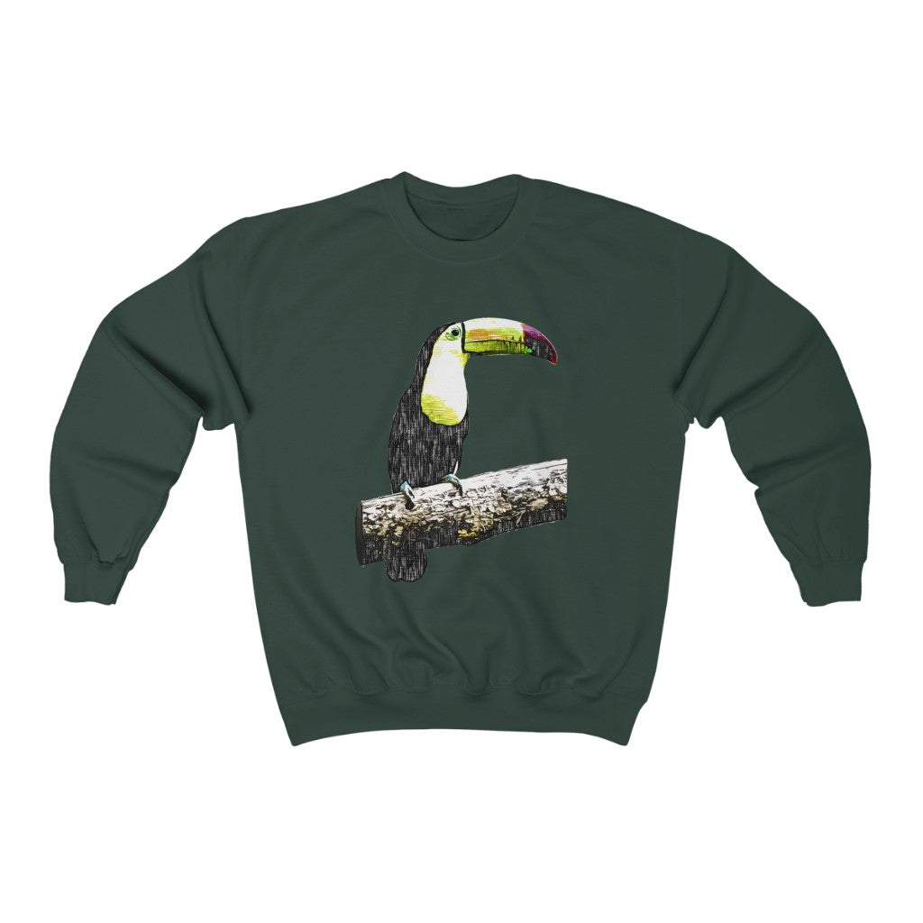 Watchful Toucan Crewneck Sweatshirt