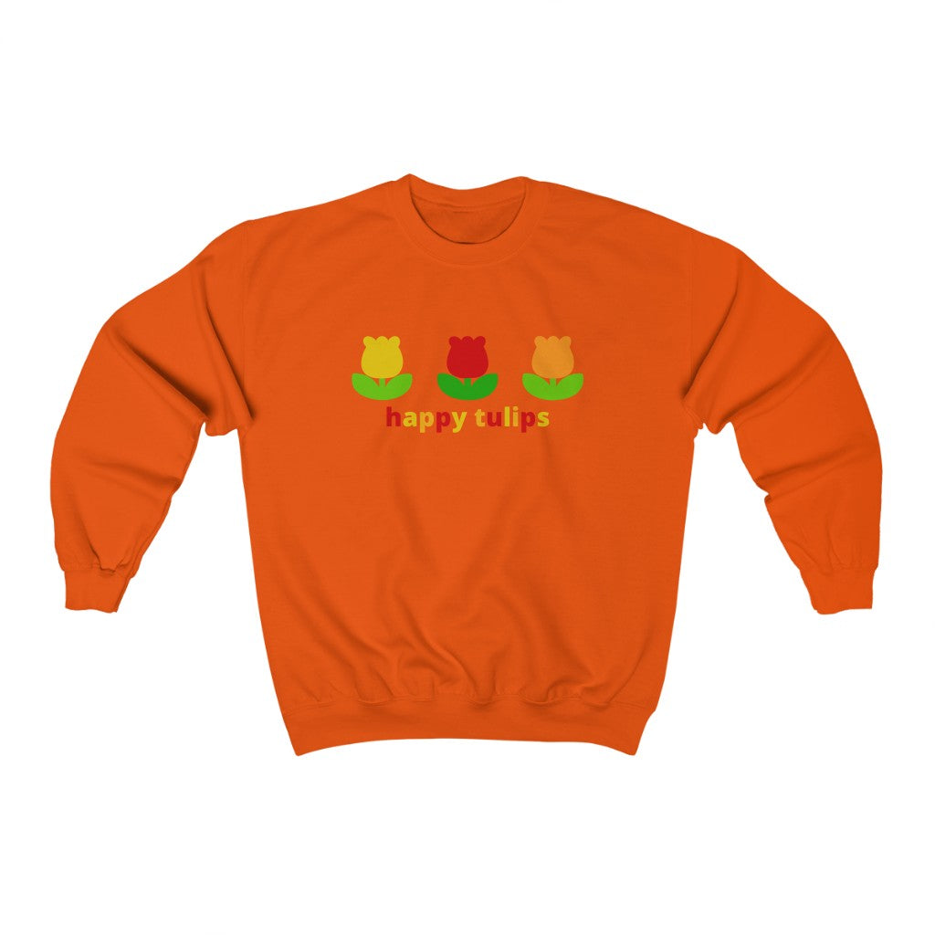 Happy Tulips Crewneck Sweatshirt