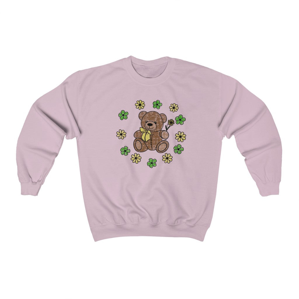 Clover Friendly Bear Crewneck Sweatshirt