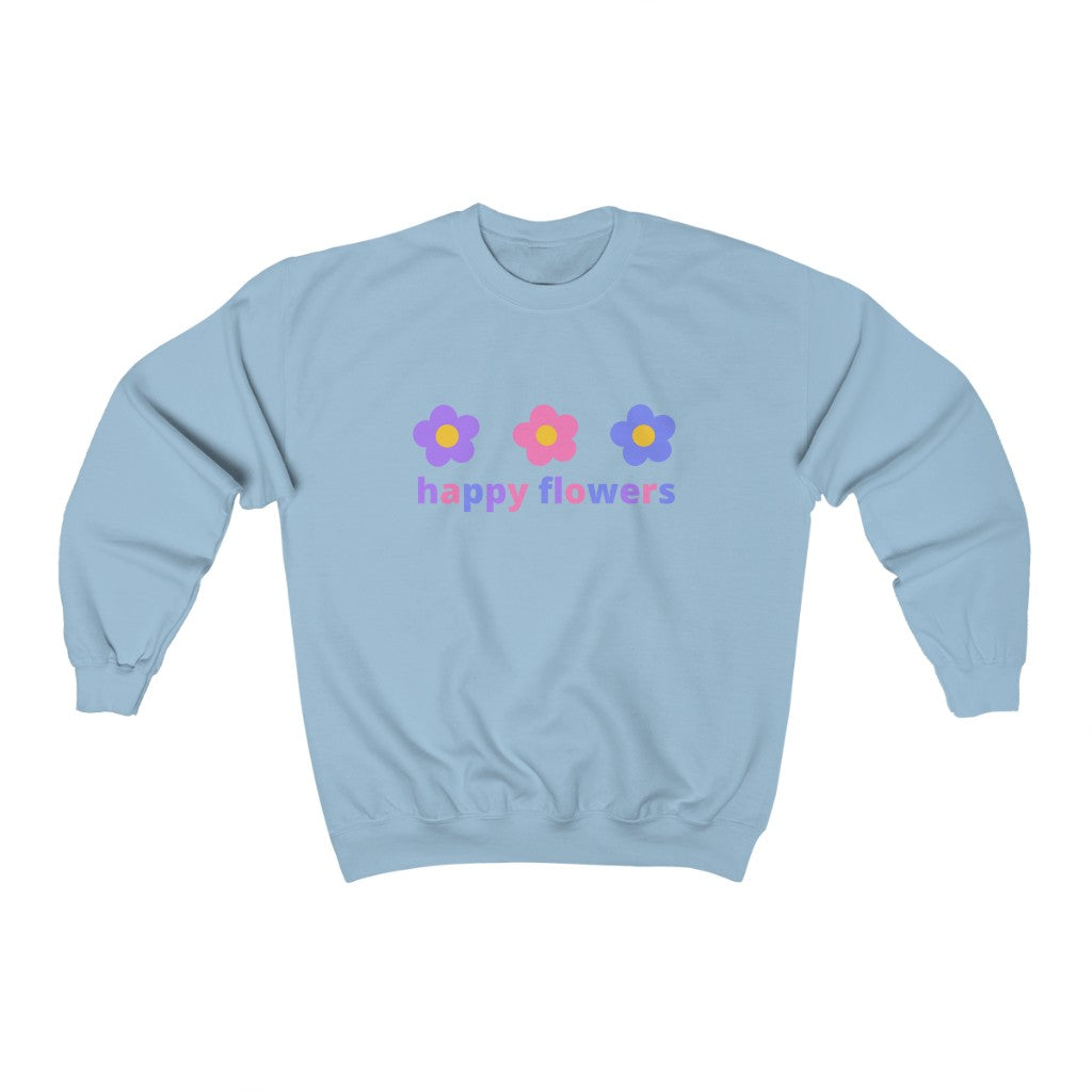 Happy Flowers Crewneck Sweatshirt