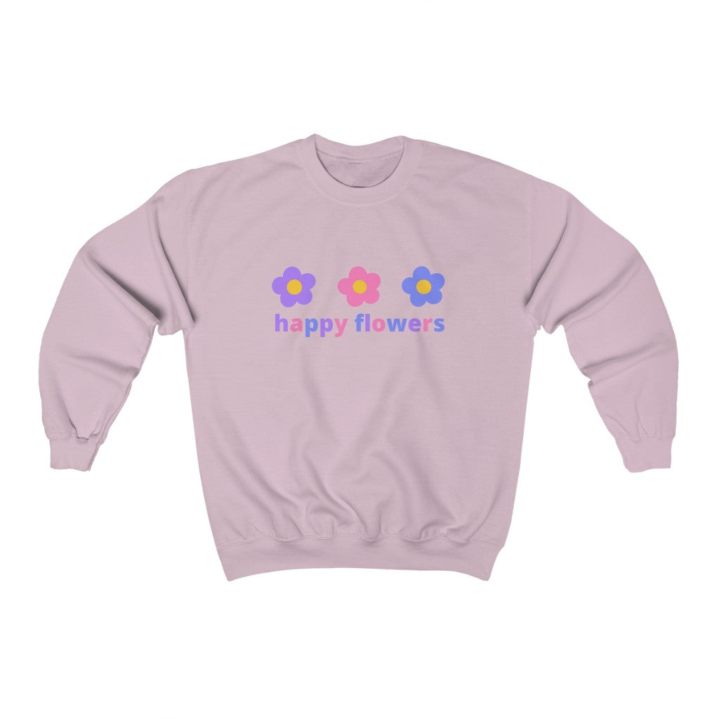 Happy Flowers Crewneck Sweatshirt