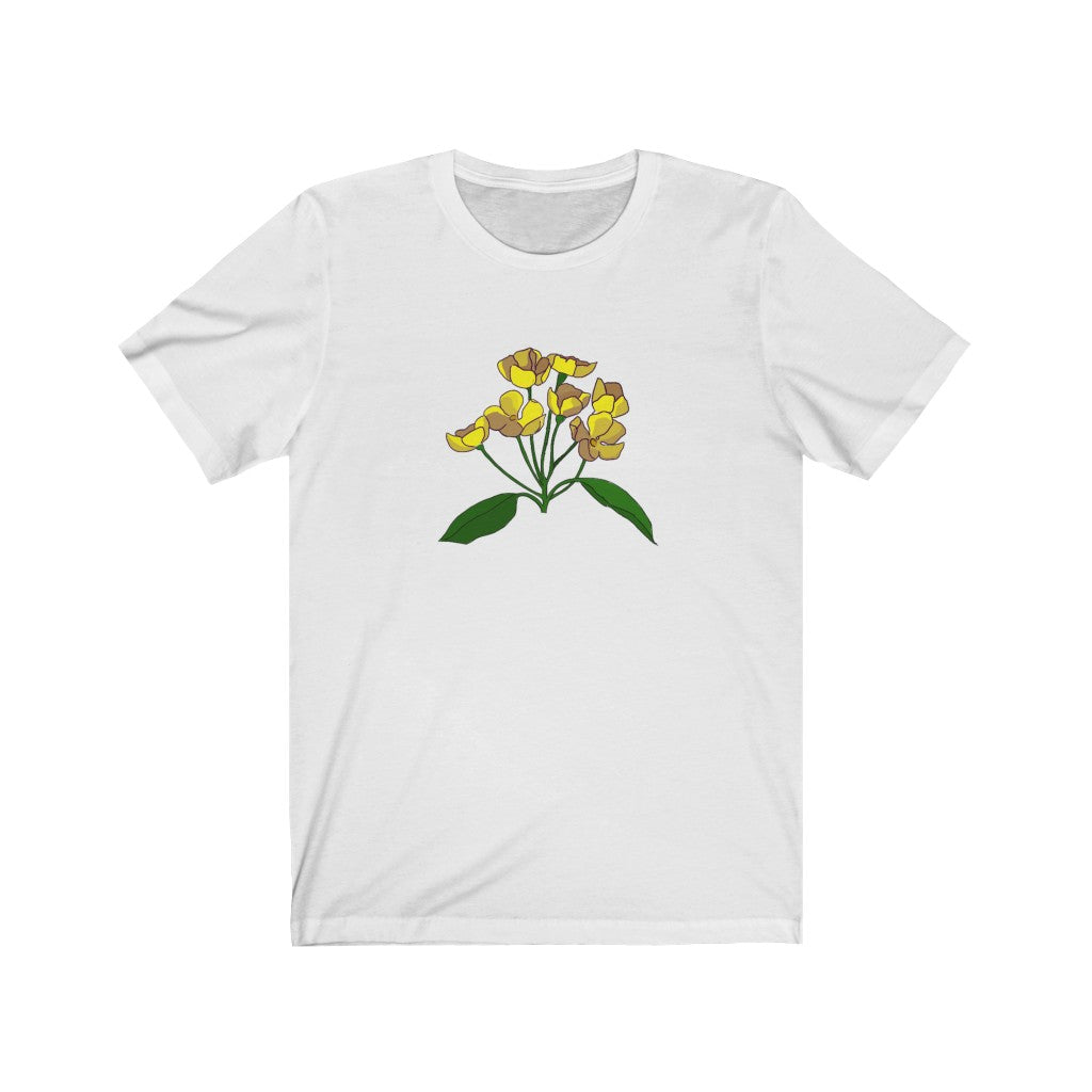 Yellow Flower Patch Short Sleeve Tee