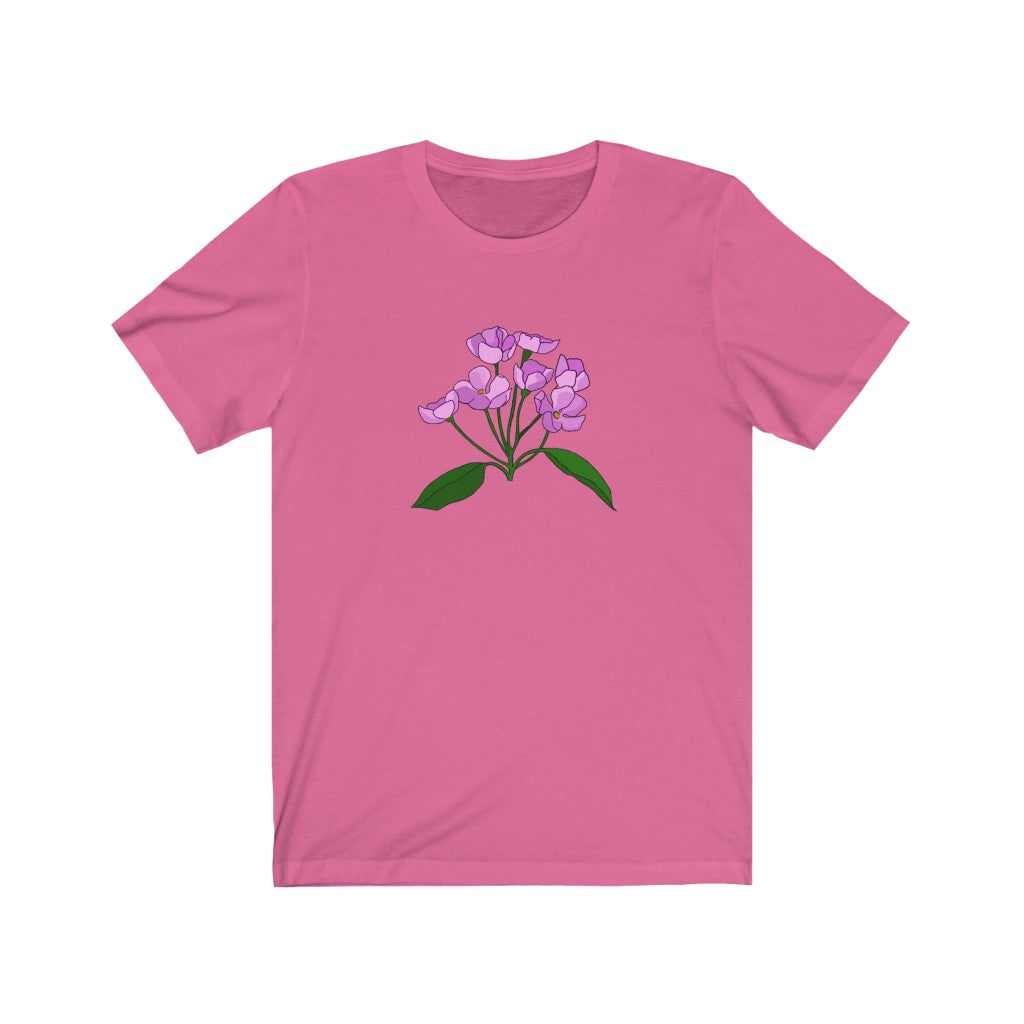 Pink Flower Patch Short Sleeve Tee