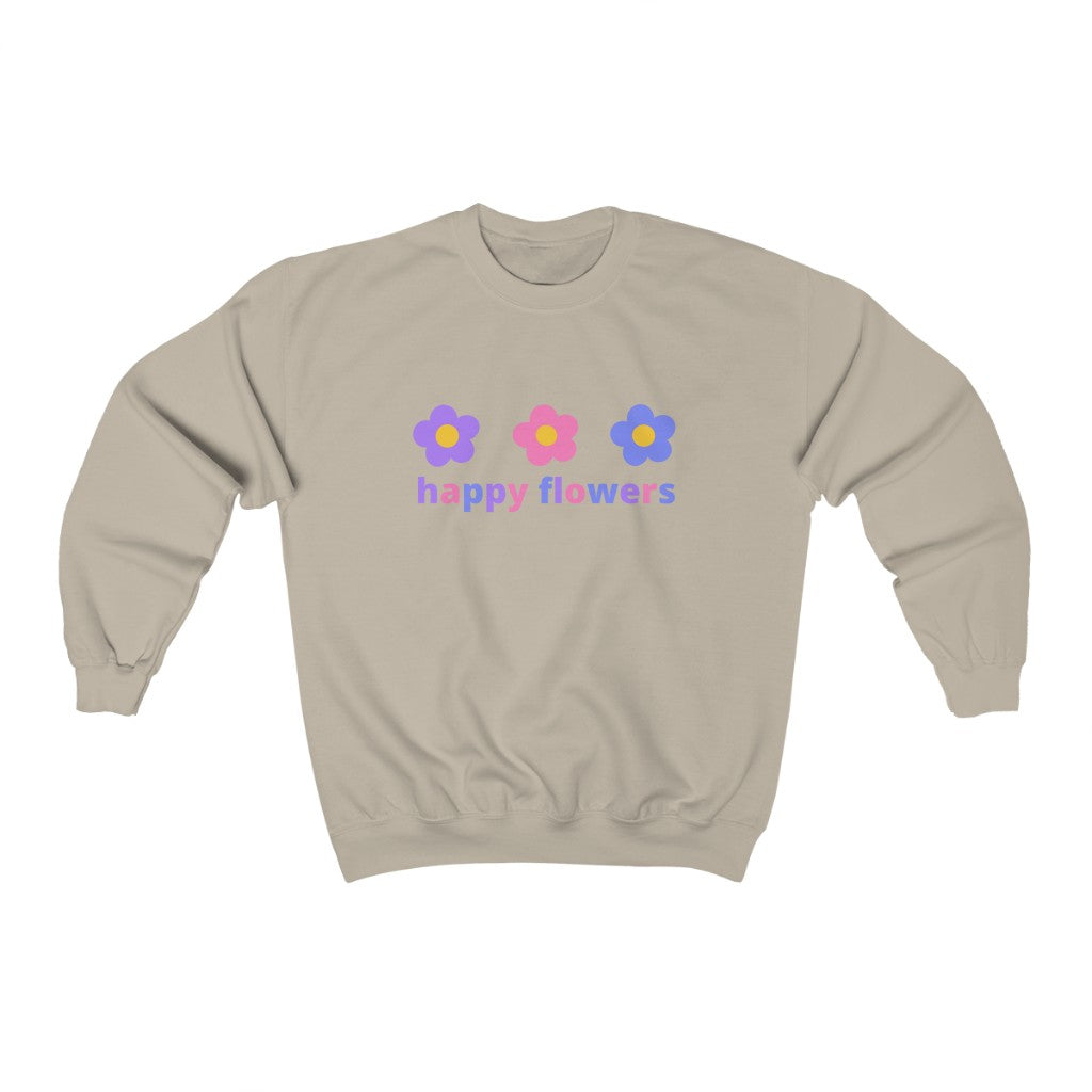 Happy Flowers Crewneck Sweatshirt