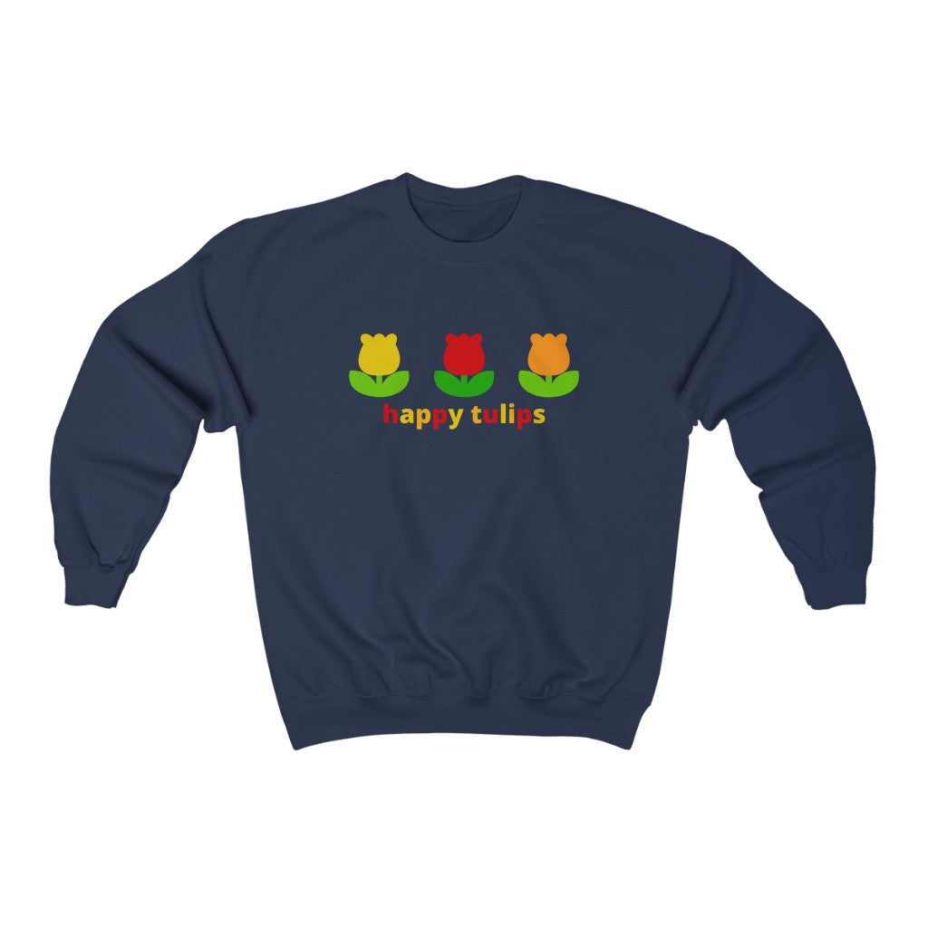 Happy Tulips Crewneck Sweatshirt