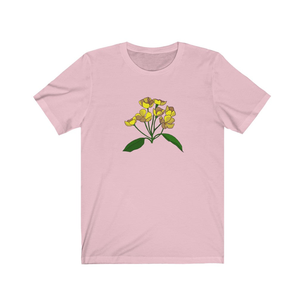 Yellow Flower Patch Short Sleeve Tee