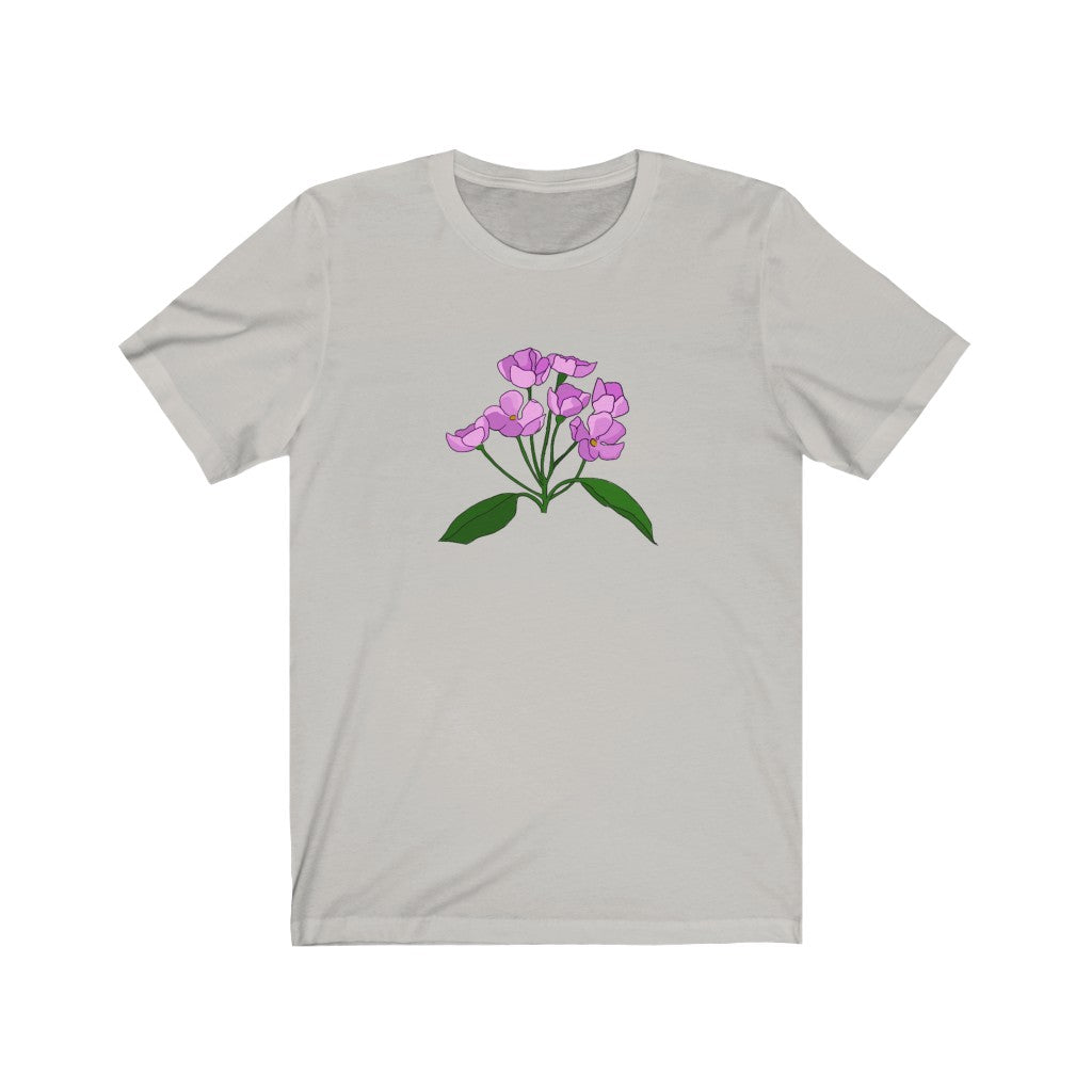 Pink Flower Patch Short Sleeve Tee