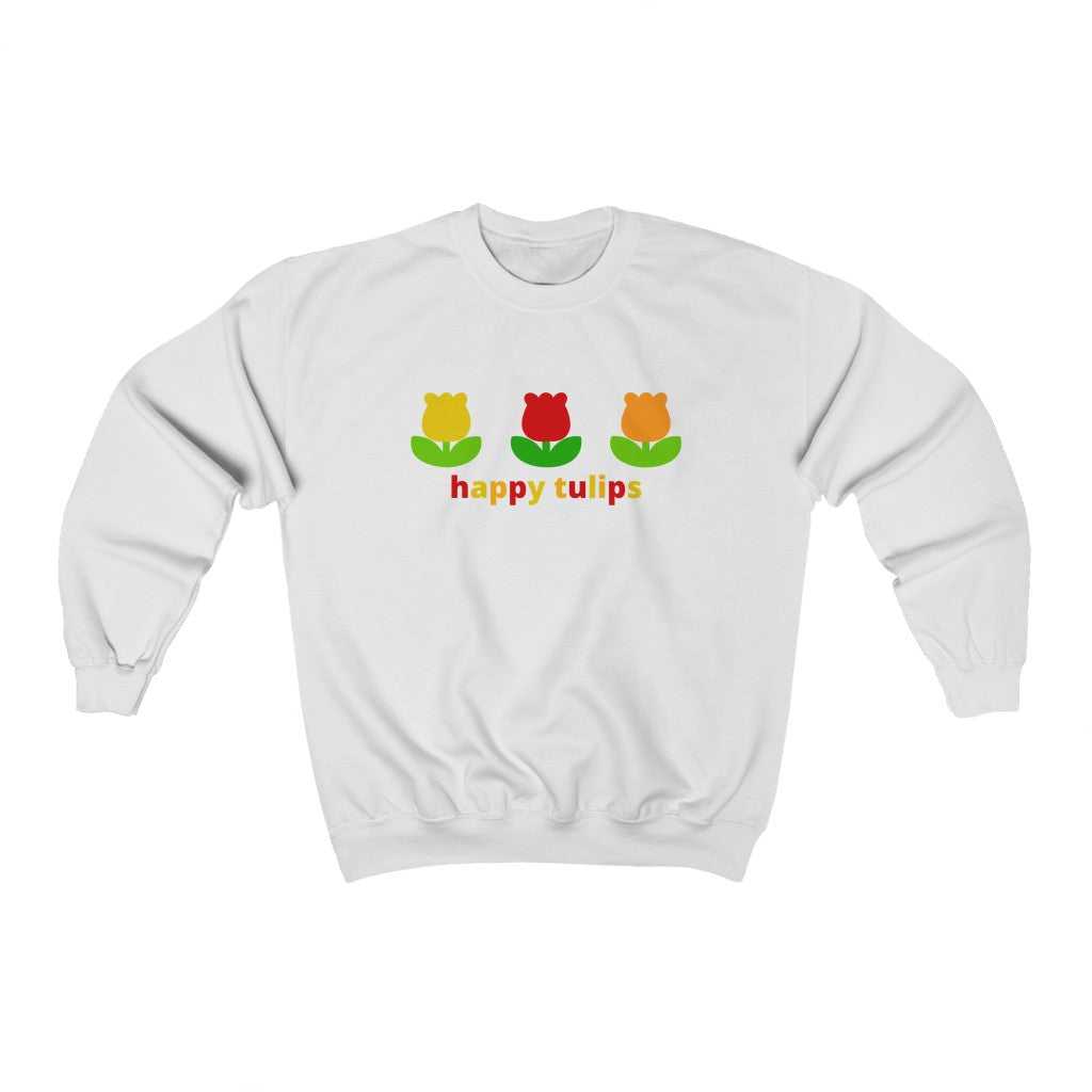 Happy Tulips Crewneck Sweatshirt