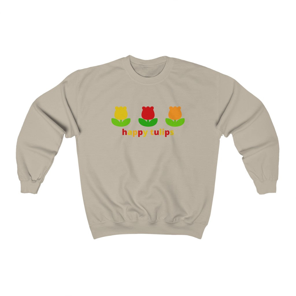 Happy Tulips Crewneck Sweatshirt