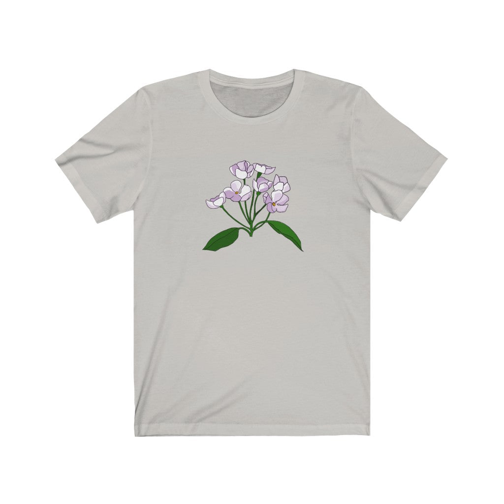 White Flower Patch Short Sleeve Tee