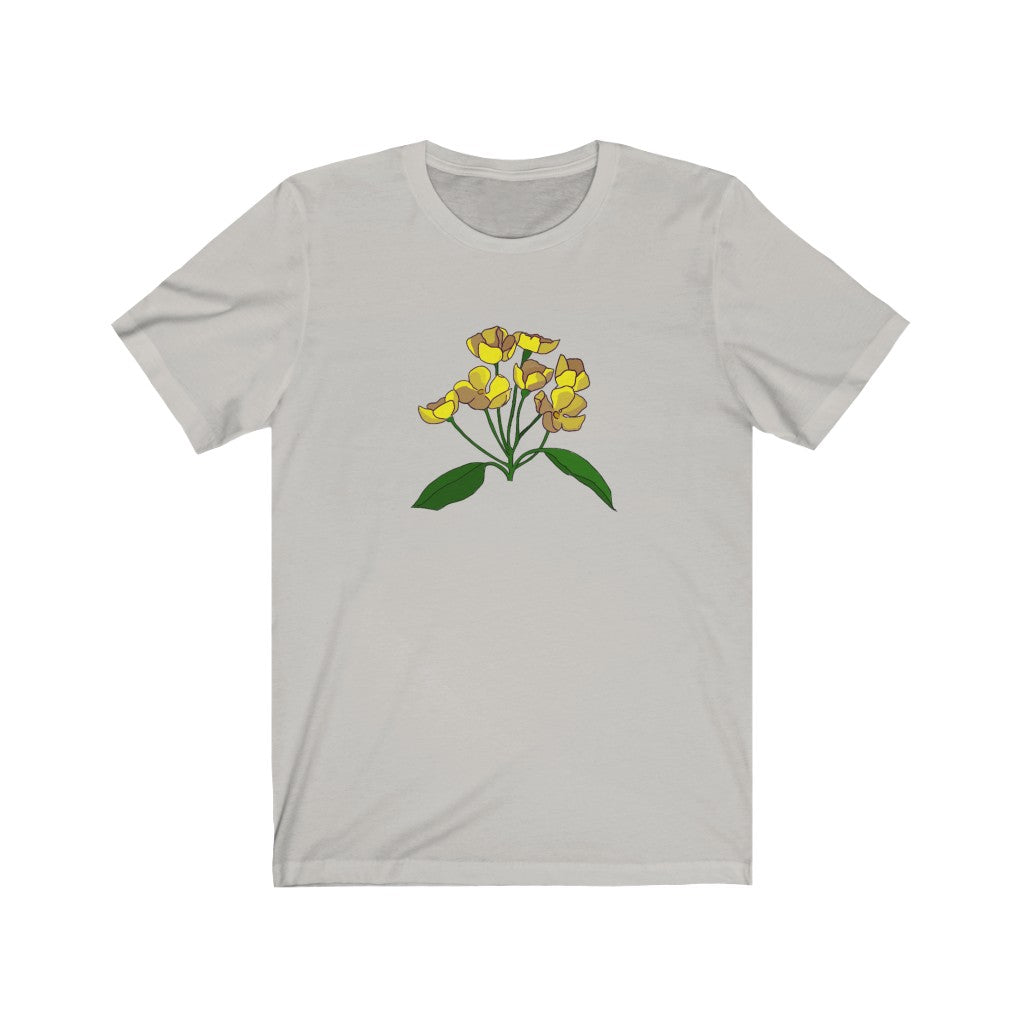 Yellow Flower Patch Short Sleeve Tee