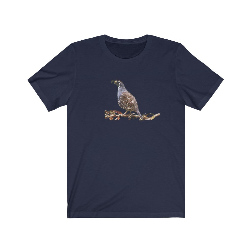 Quail on a Branch Short Sleeve Tee