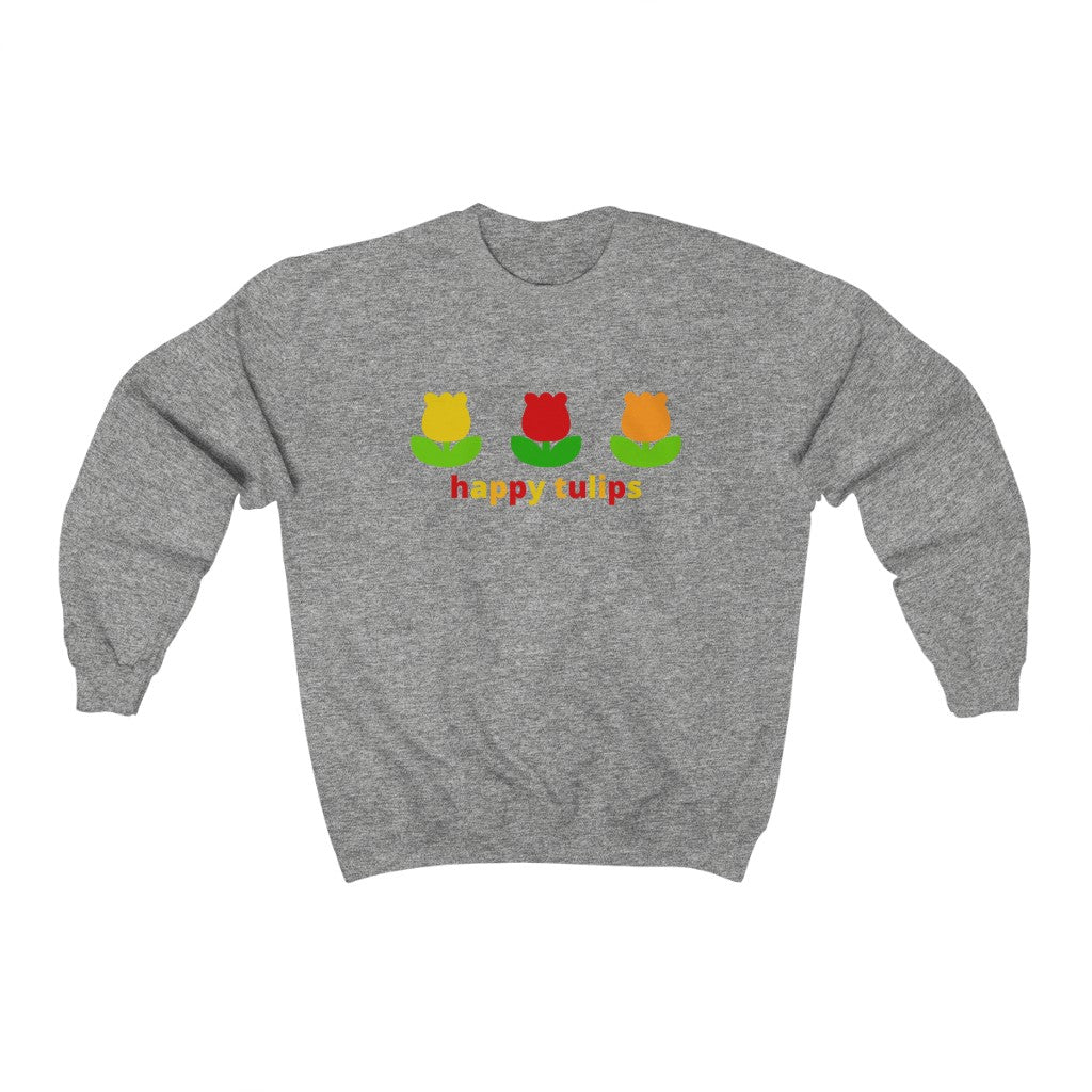 Happy Tulips Crewneck Sweatshirt