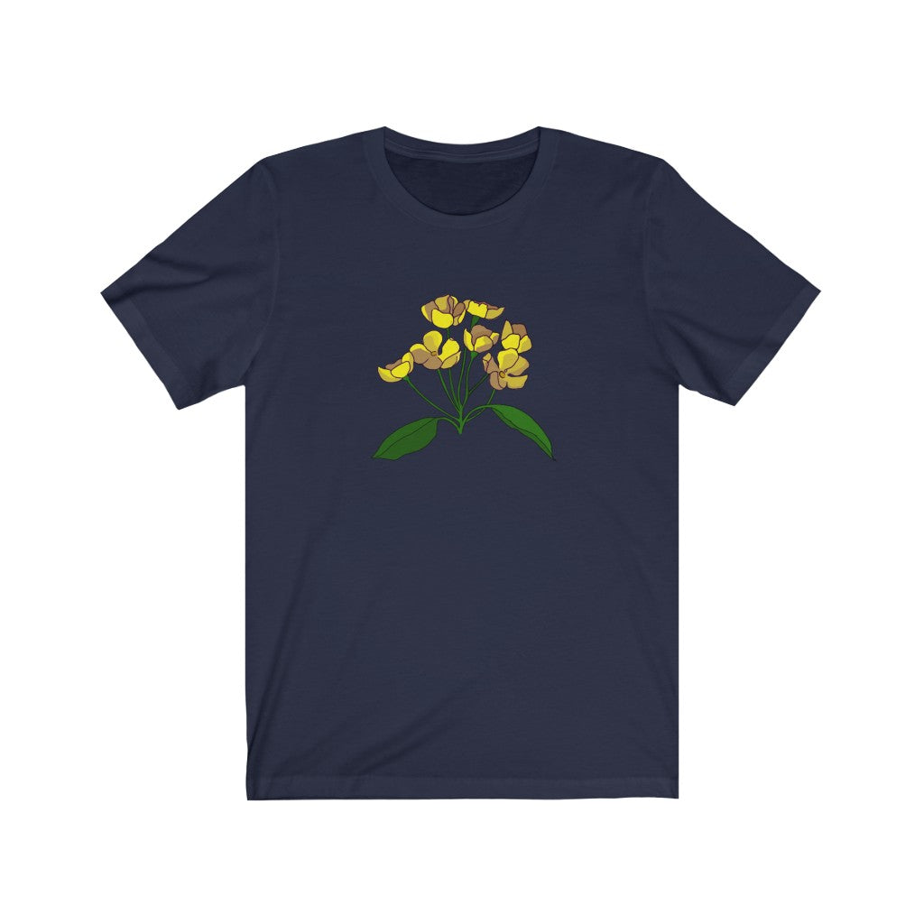 Yellow Flower Patch Short Sleeve Tee