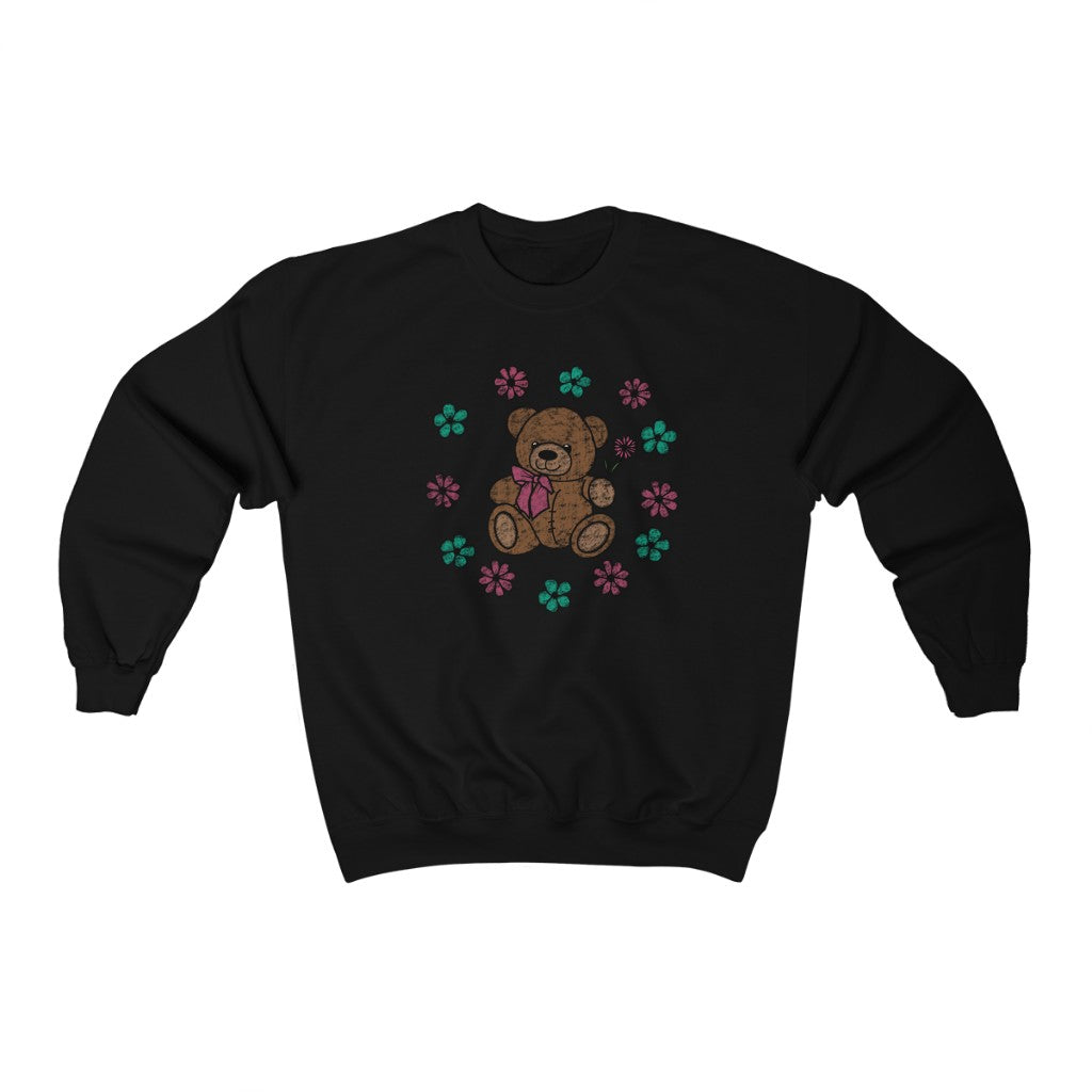 Seaflower Friendly Bear Crewneck Sweatshirt