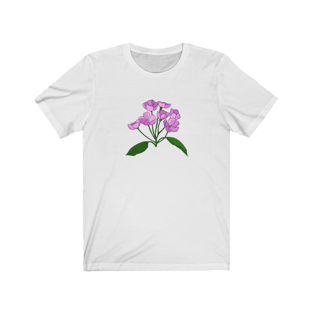 Pink Flower Patch Short Sleeve Tee