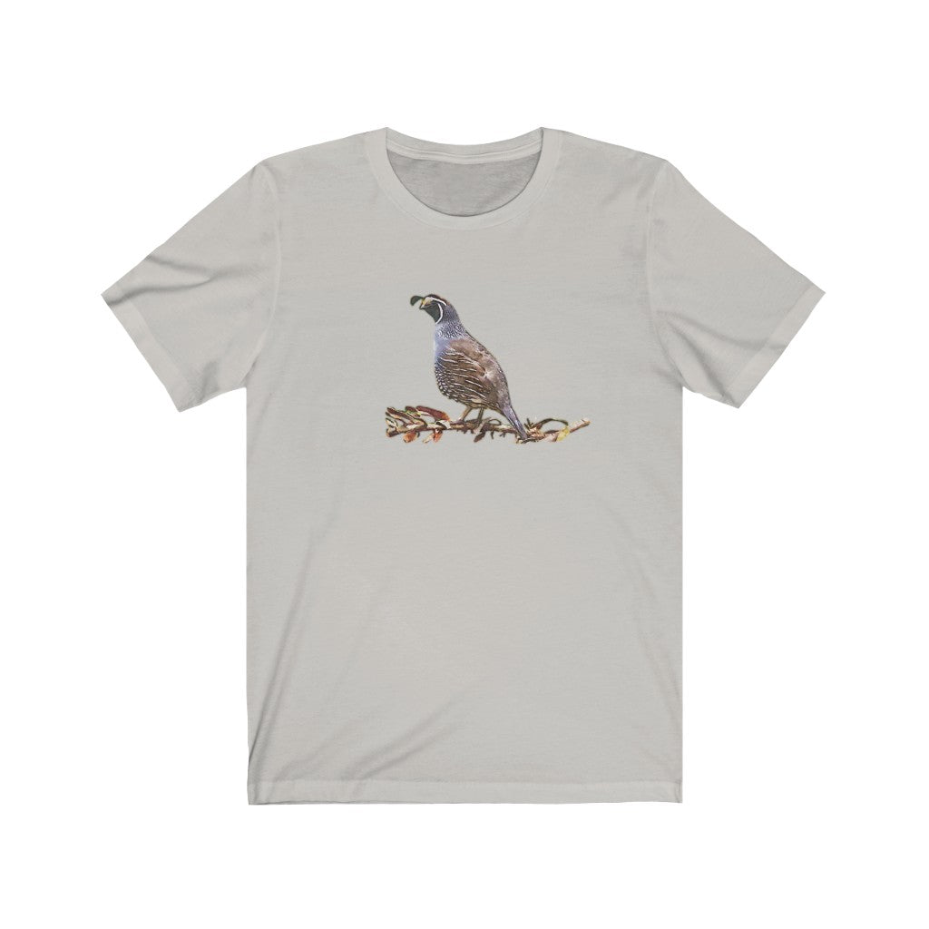 Quail on a Branch Short Sleeve Tee