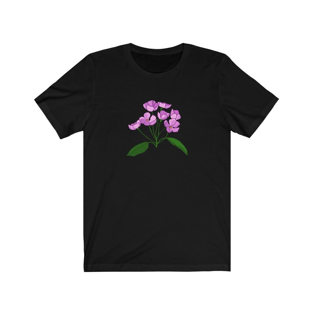 Pink Flower Patch Short Sleeve Tee