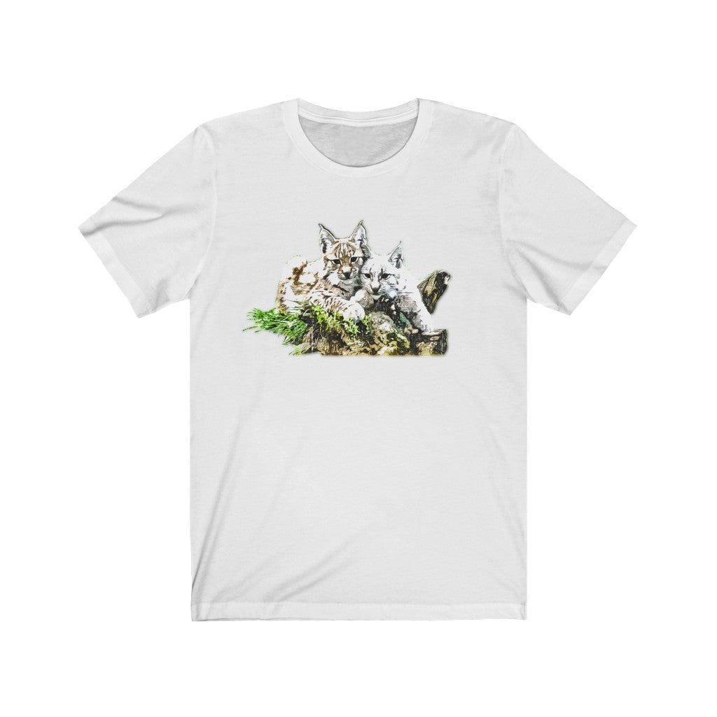 Cuddling Bobcats Short Sleeve Tee