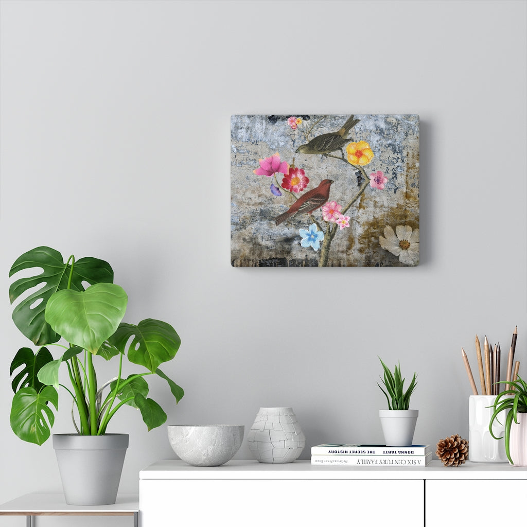 Lovebirds Canvas