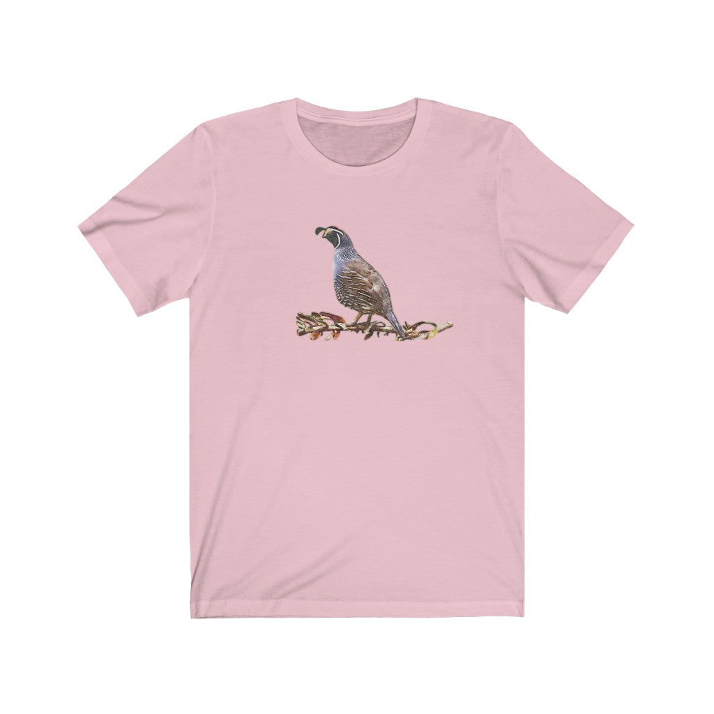 Quail on a Branch Short Sleeve Tee