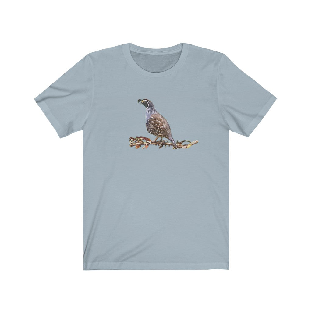 Quail on a Branch Short Sleeve Tee