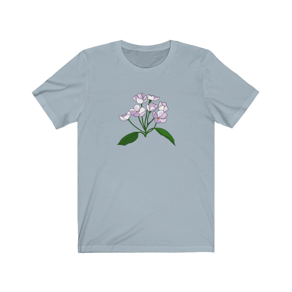 White Flower Patch Short Sleeve Tee