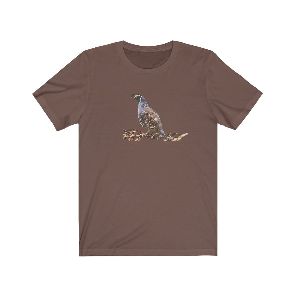 Quail on a Branch Short Sleeve Tee