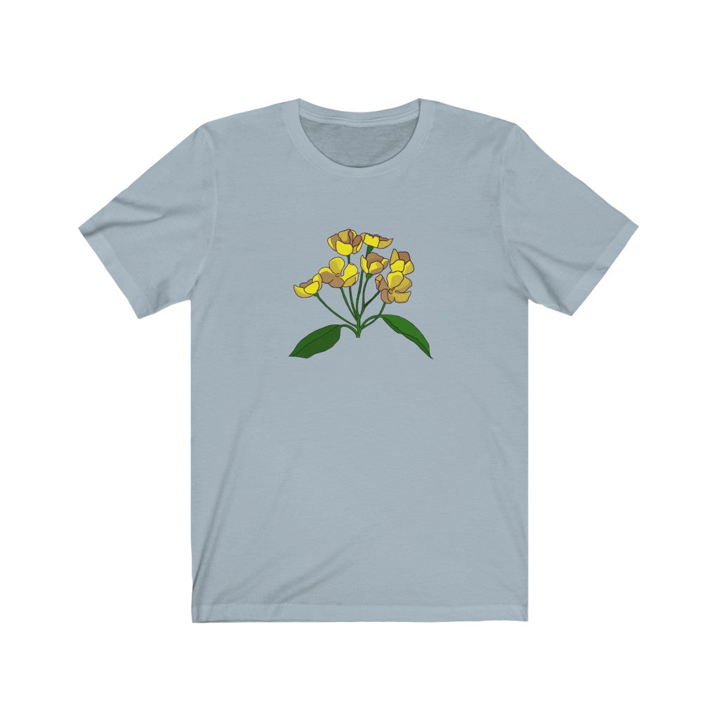 Yellow Flower Patch Short Sleeve Tee