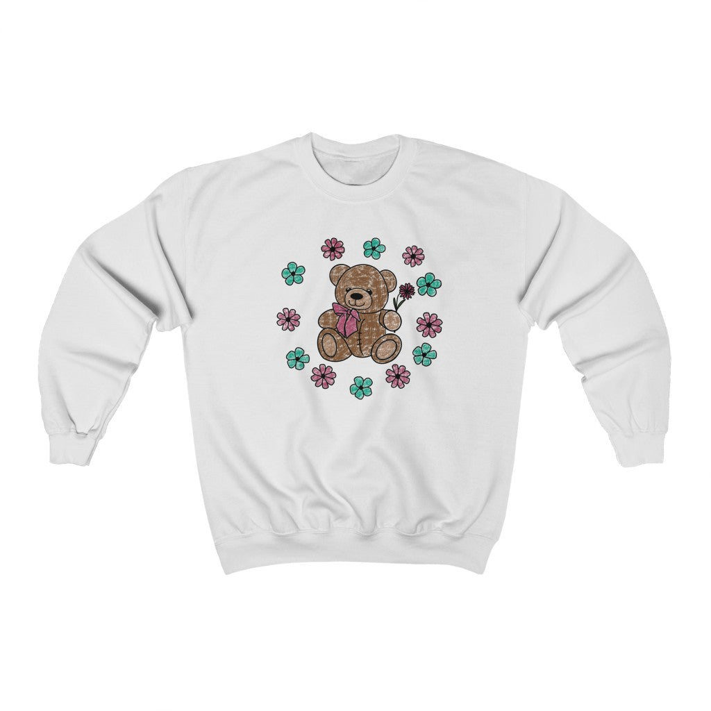 Seaflower Friendly Bear Crewneck Sweatshirt