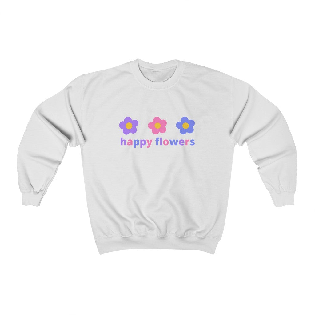 Happy Flowers Crewneck Sweatshirt