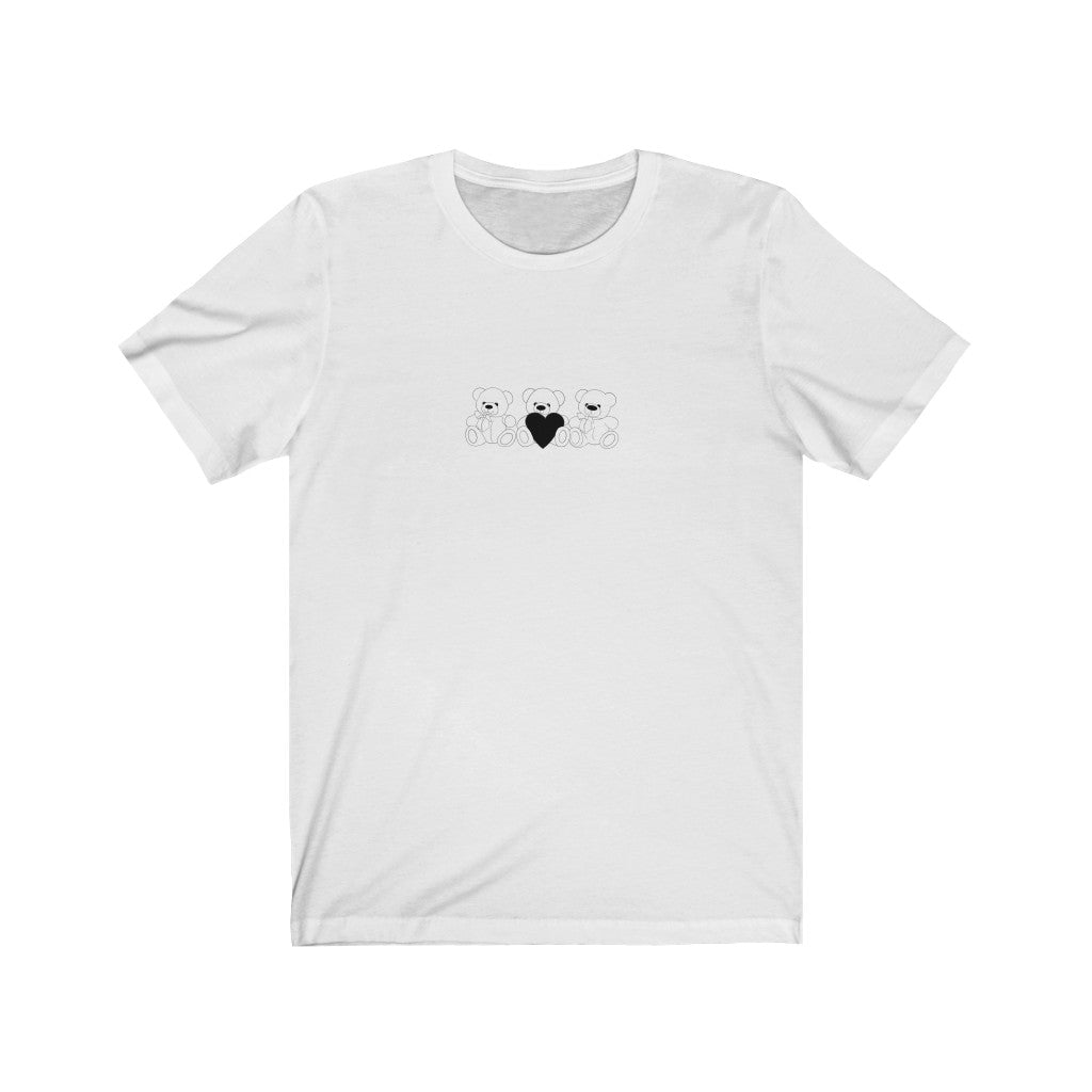 Black Heart Teddy Chain Short Sleeve Tee