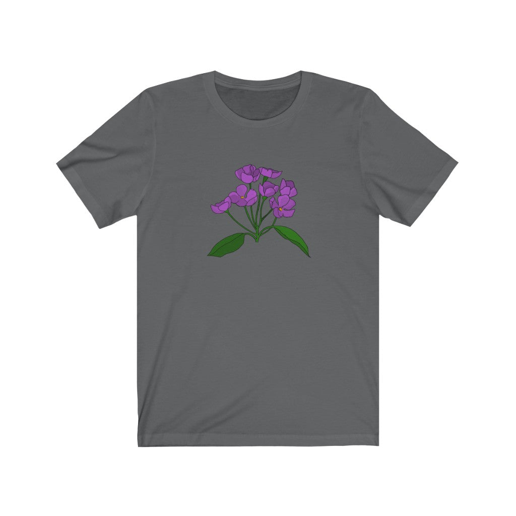 Purple Flower Patch Short Sleeve Tee