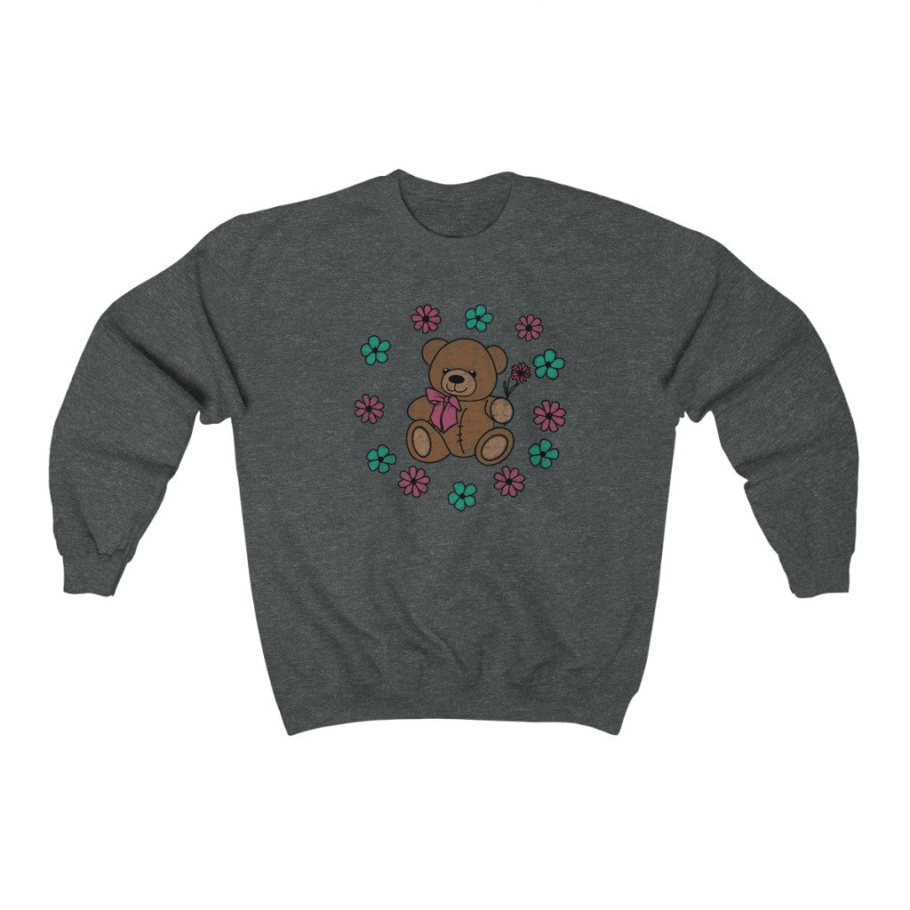 Seaflower Friendly Bear Crewneck Sweatshirt