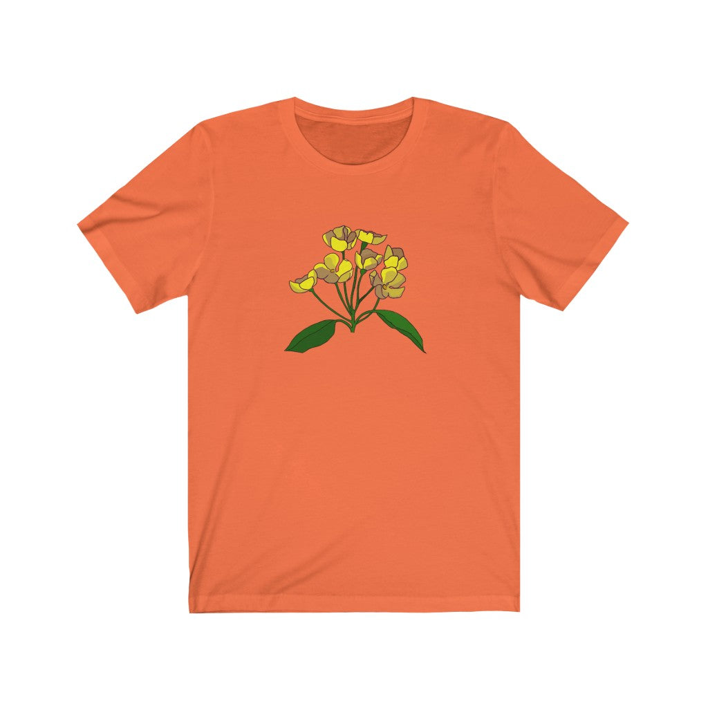 Yellow Flower Patch Short Sleeve Tee