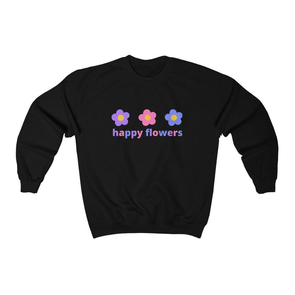 Happy Flowers Crewneck Sweatshirt